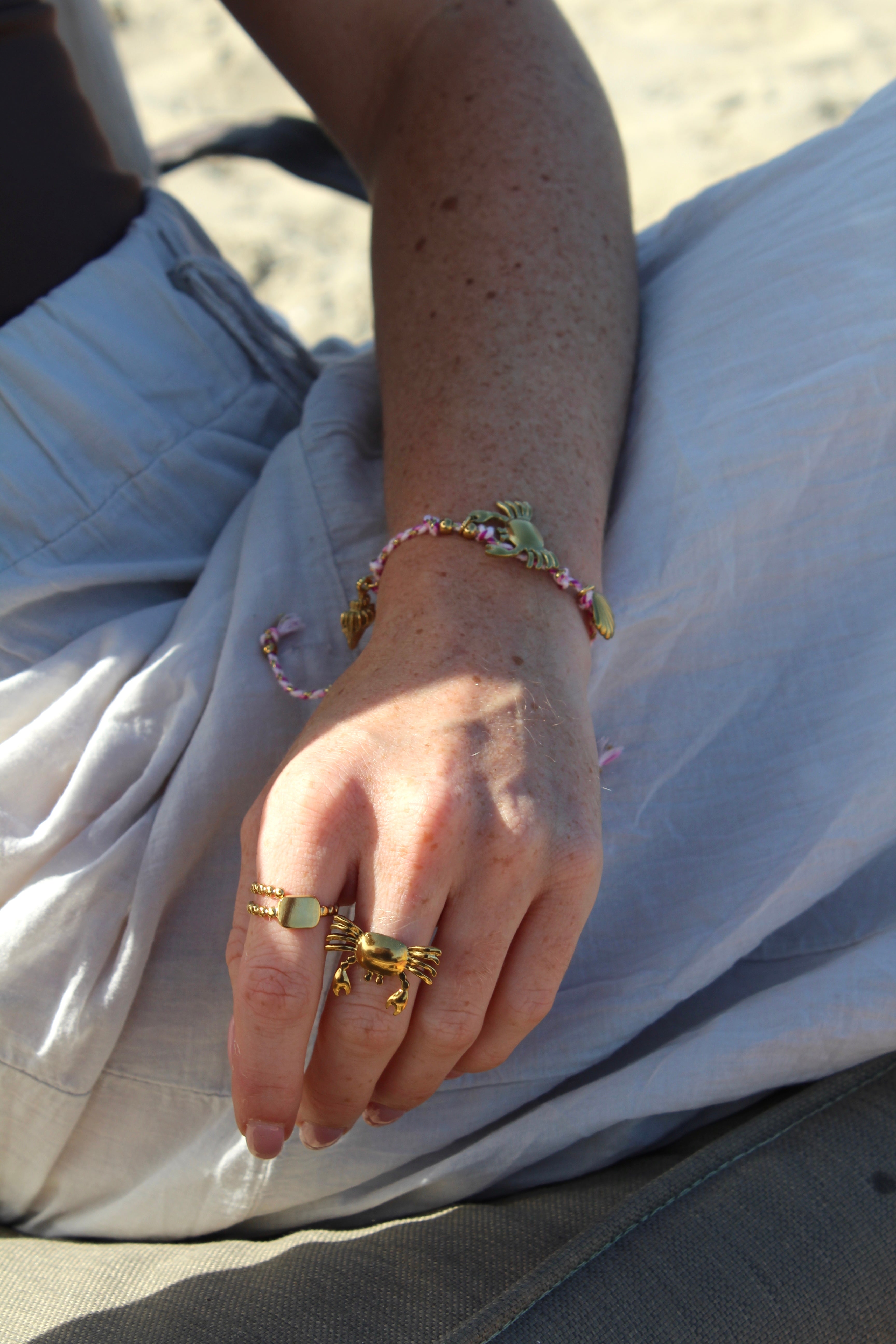 Crabby - Ring - Stainless Steel - Adjustable