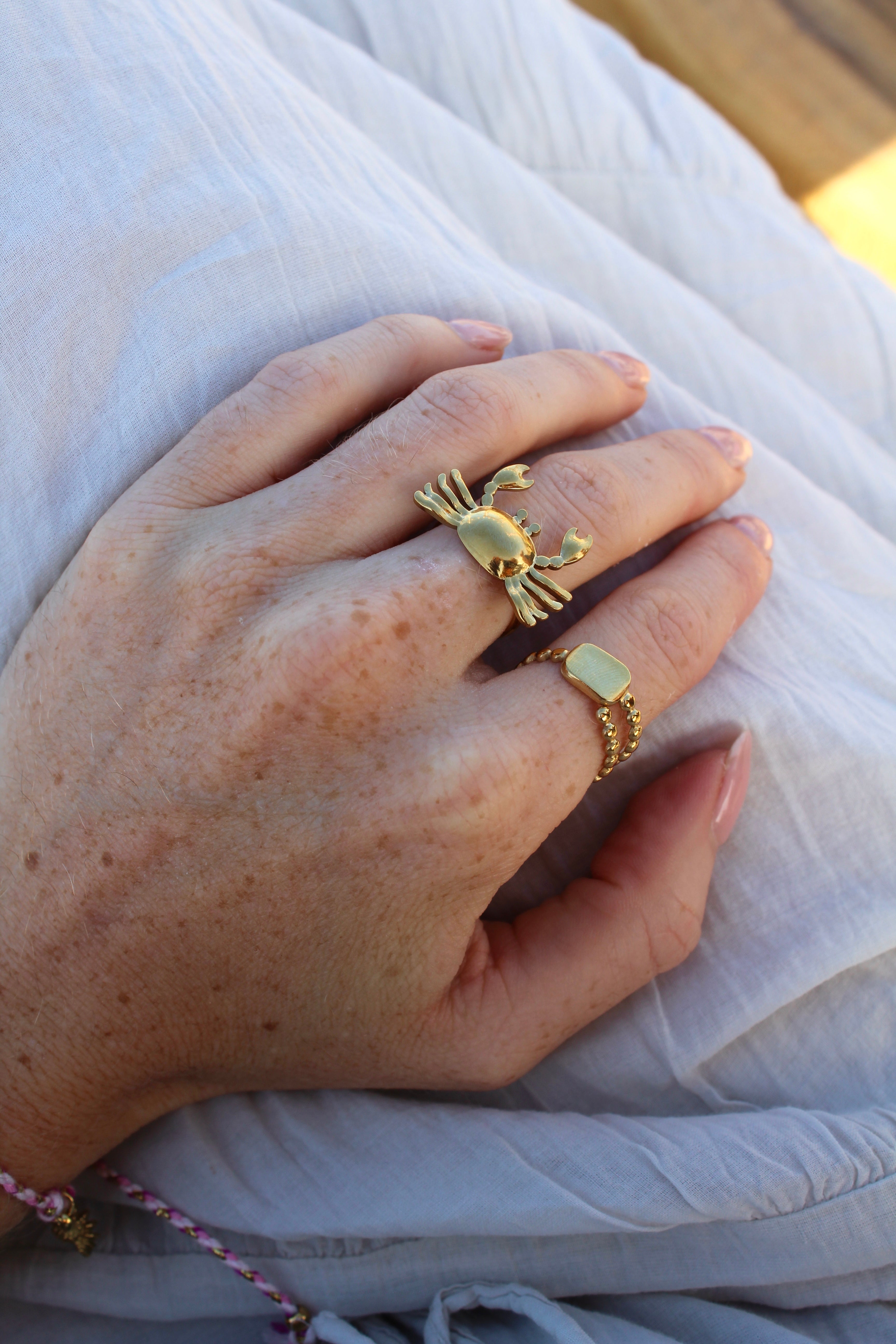 Crabby - Ring - Stainless Steel - Adjustable