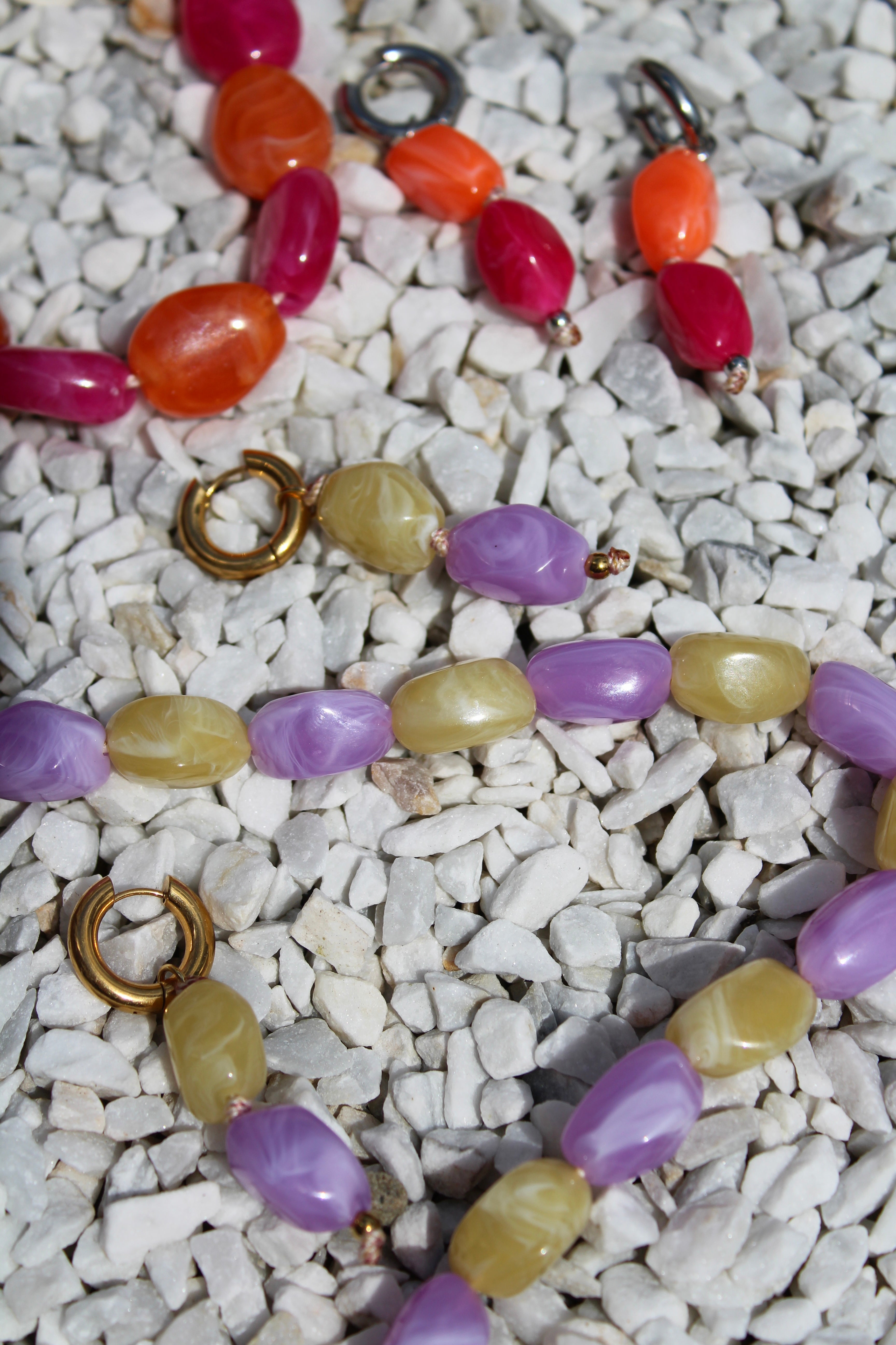 Nayara - Earrings - Natural stone - Stainless Steel