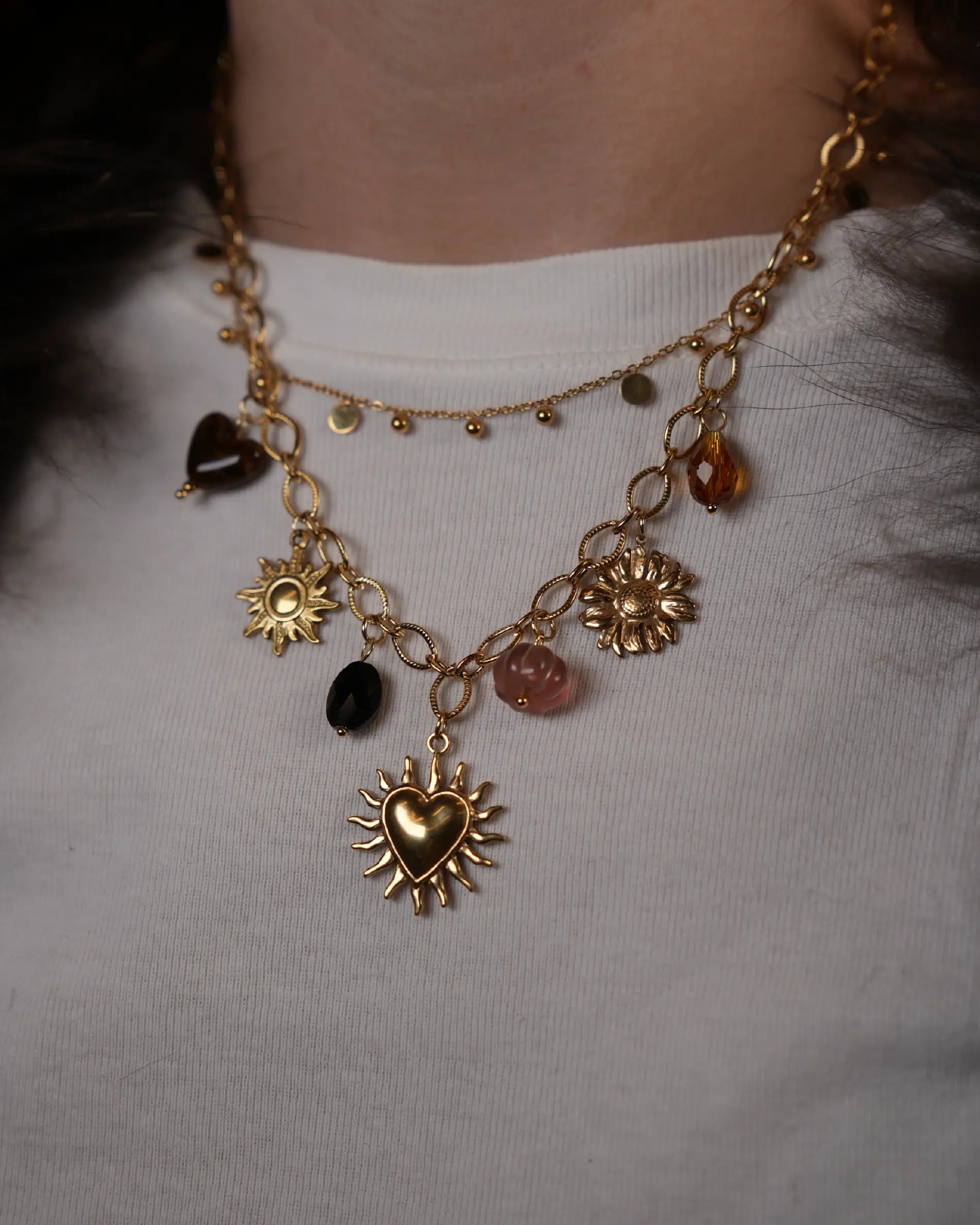 Sassie - Necklace - Stainless Steel