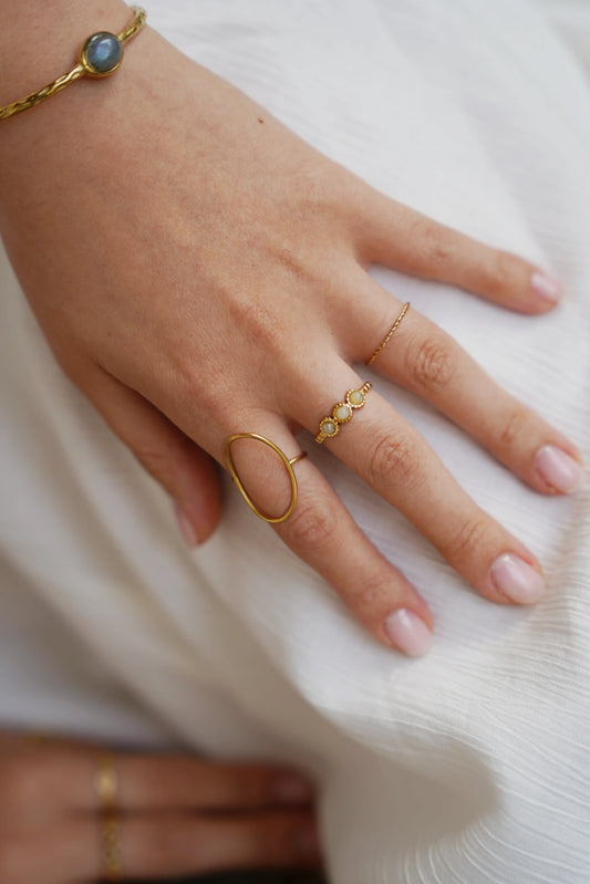 Basic Twist - Ring - Stainless Steel - Adjustable