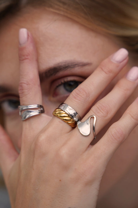 Suze - Ring - Stainless Steel - Adjustable