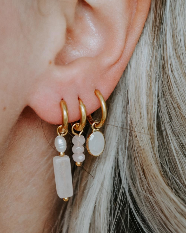 Round Nina - earrings - Stainless Steel