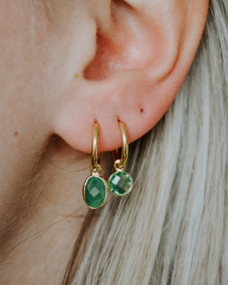 Round Nina - earrings - Stainless Steel