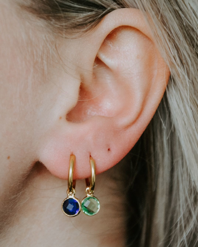 Round Nina - earrings - Stainless Steel