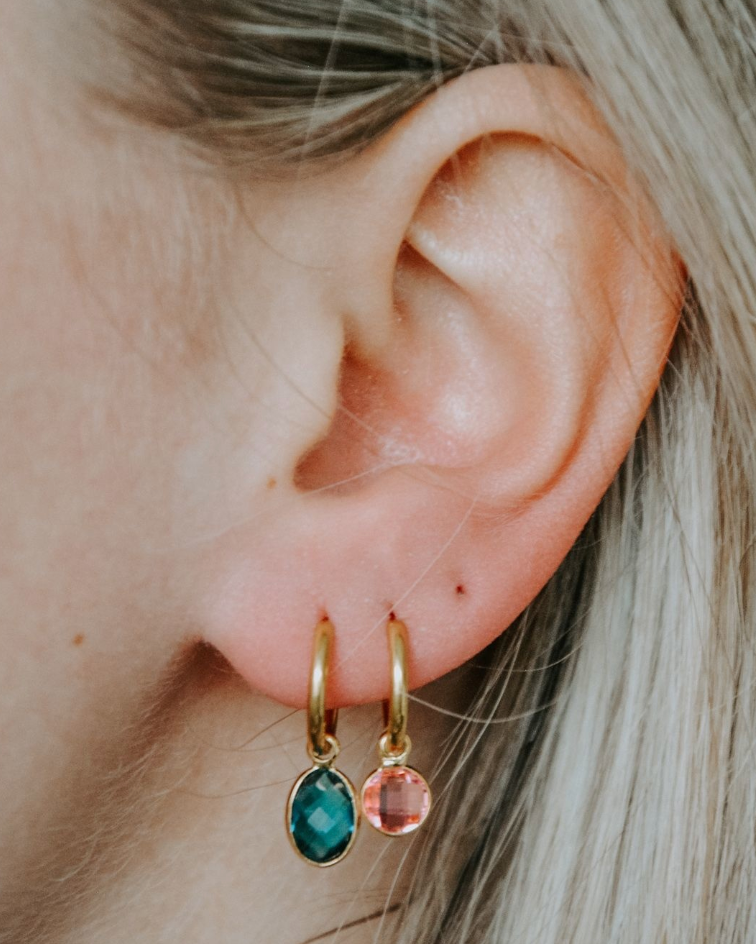 Round Nina - earrings - Stainless Steel