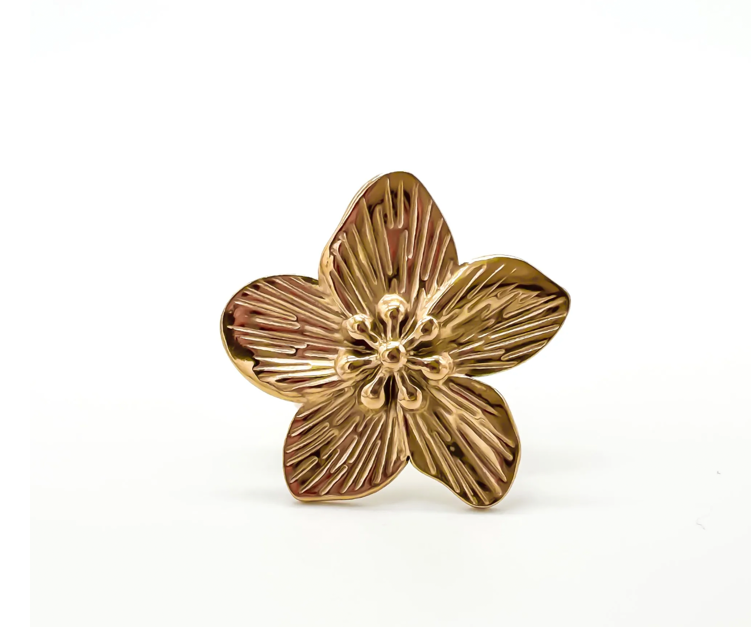 Fleur - Ring - Adjustable - Stainless Steel