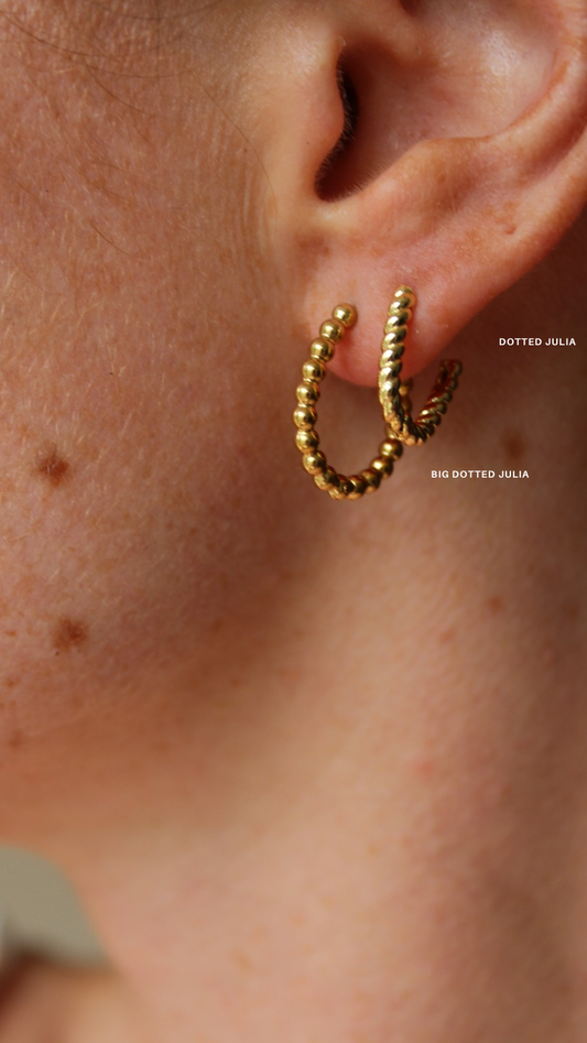 Big Dotted Julia - Earrings - Stainless Steel