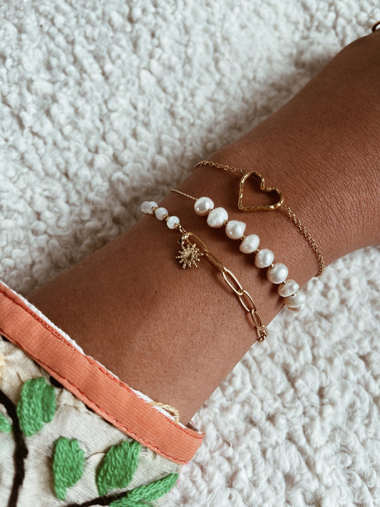 Sweet Pearls - Bracelet - Pearl - Stainless Steel