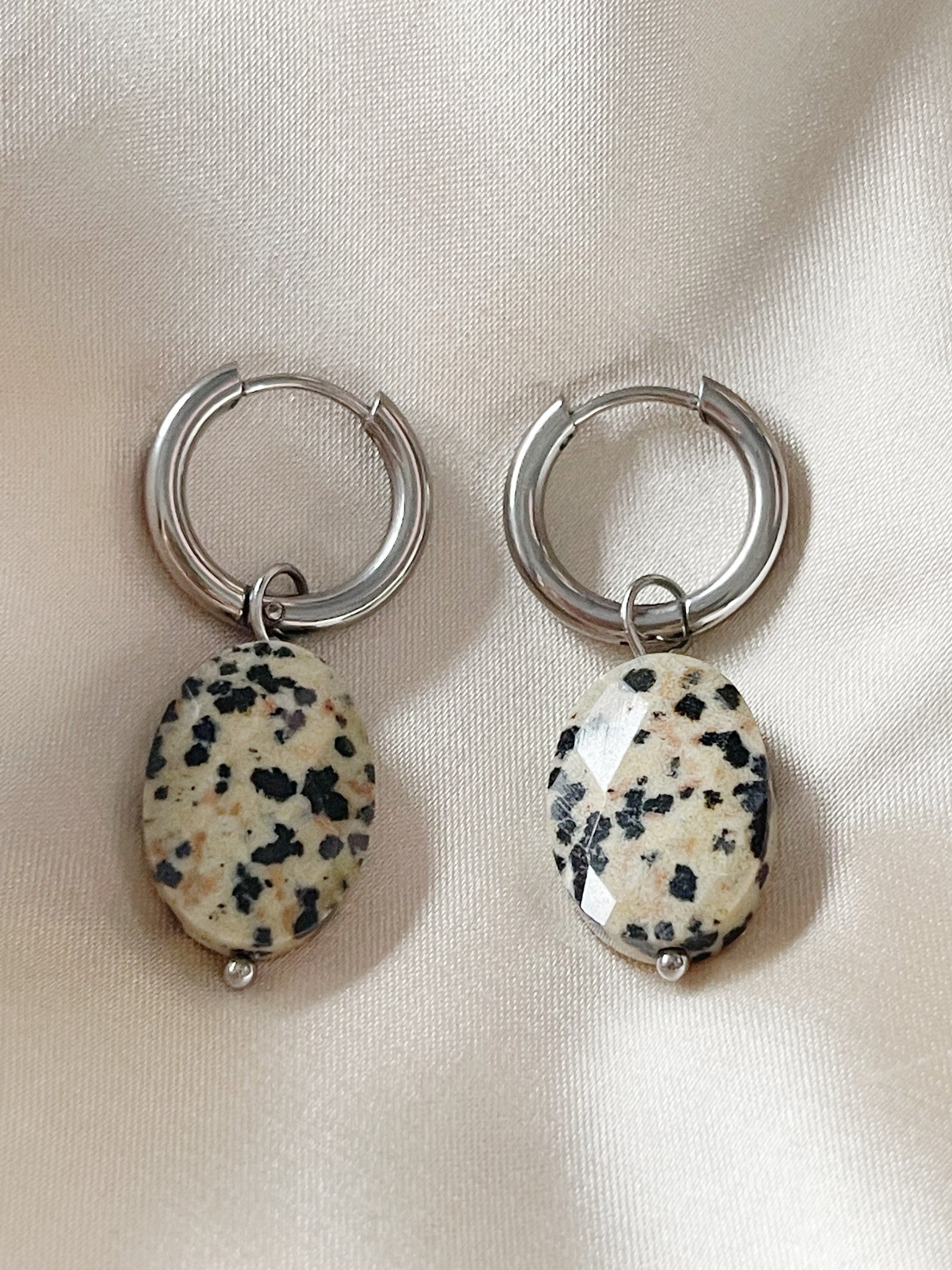 Lieze - Earrings - Natural Stone - Stainless Steel