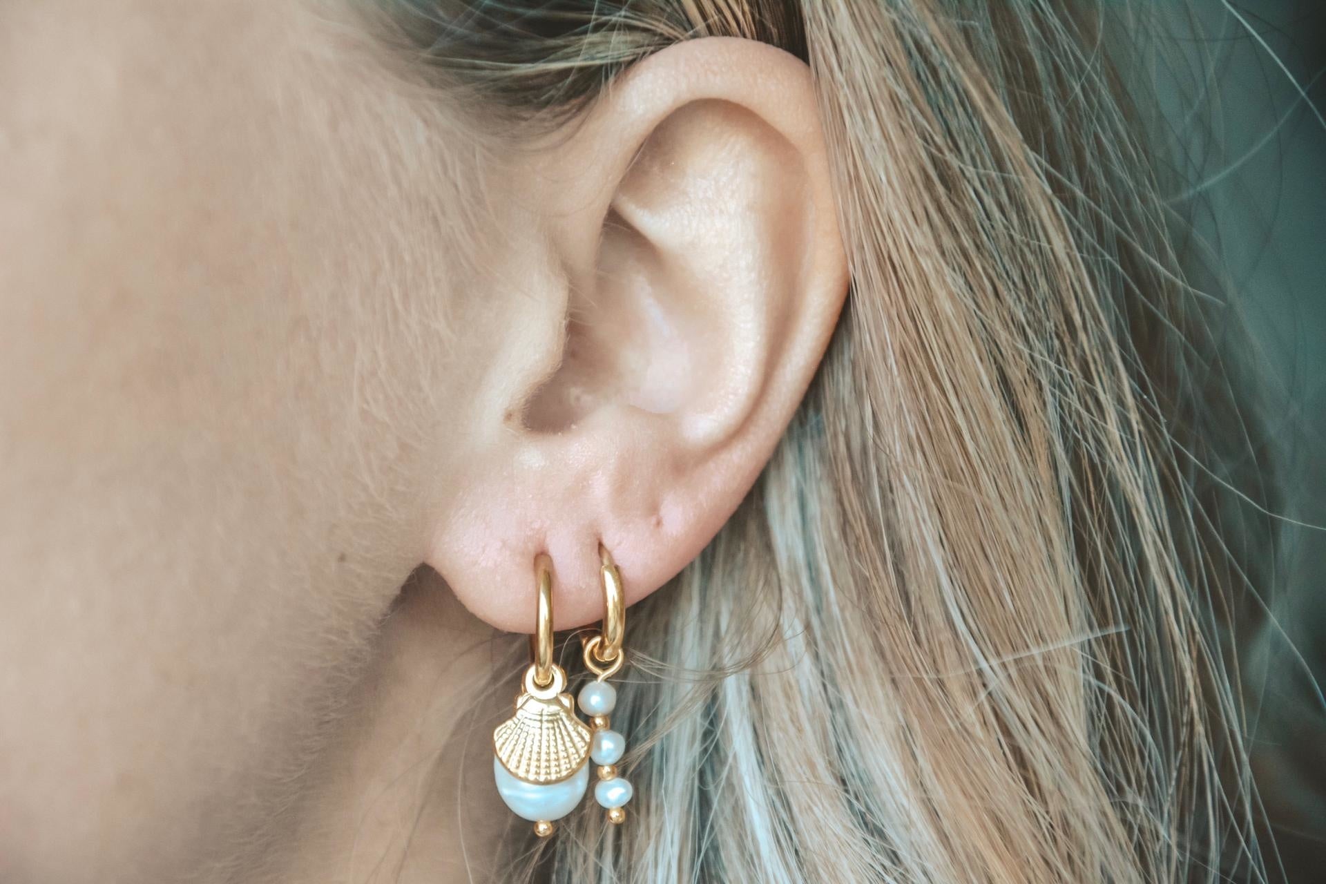 Mon Cheri - Earrings - Natural Stone - Stainless Steel