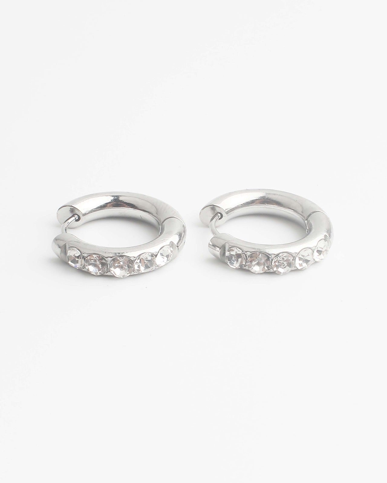 Big Strass Stone - Earrings - Stainless Steel