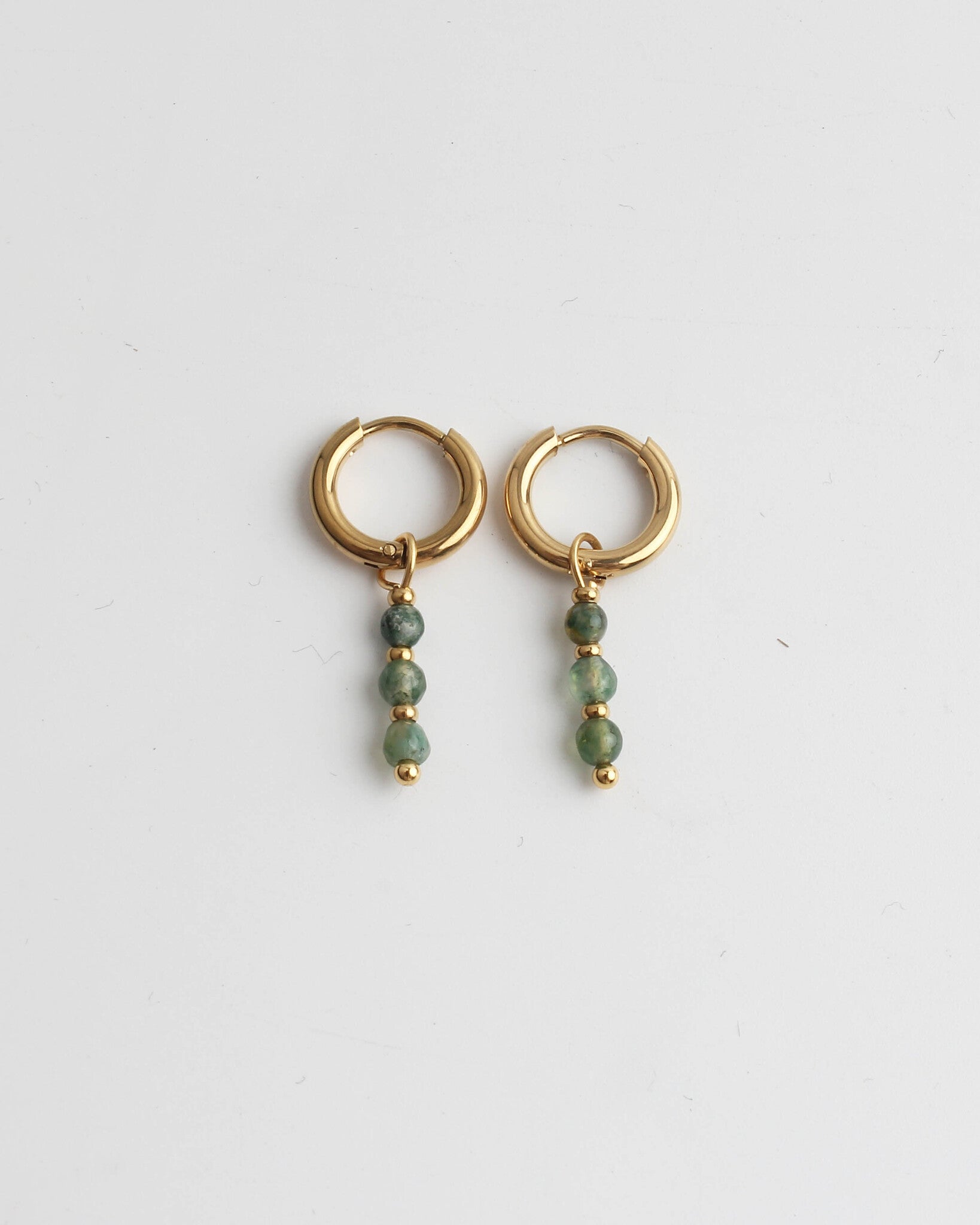 Mon Cheri - Earrings - Natural Stone - Stainless Steel
