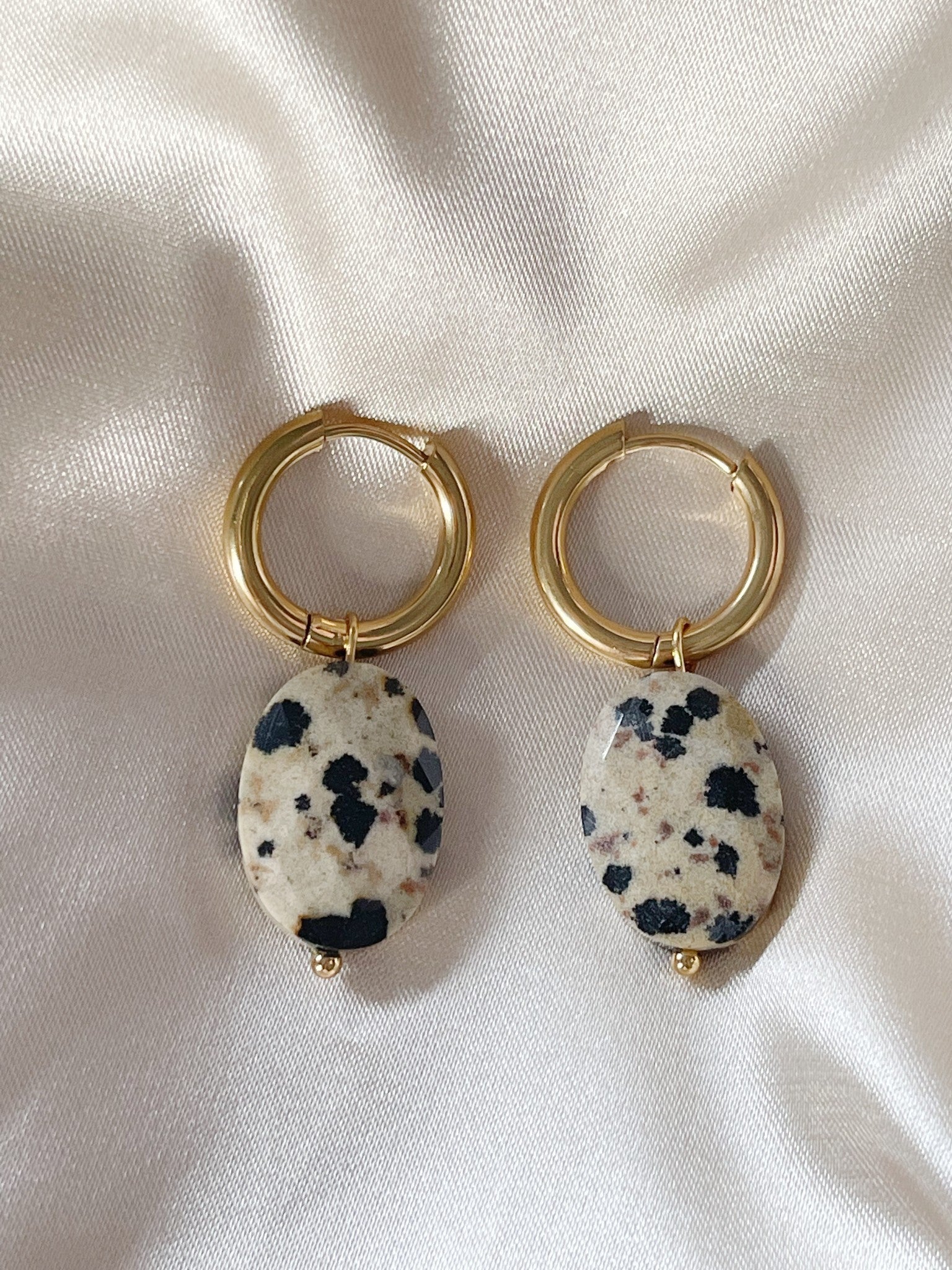 Lieze - Earrings - Natural Stone - Stainless Steel