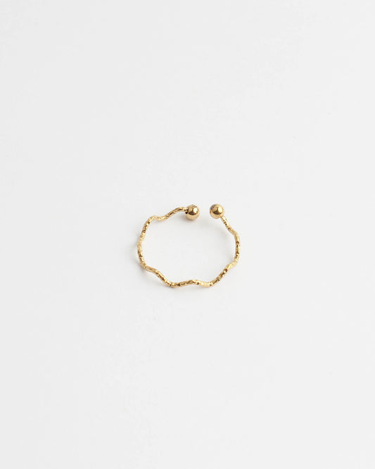 Onda sottile - Anello - Acciaio inossidabile - Regolabile