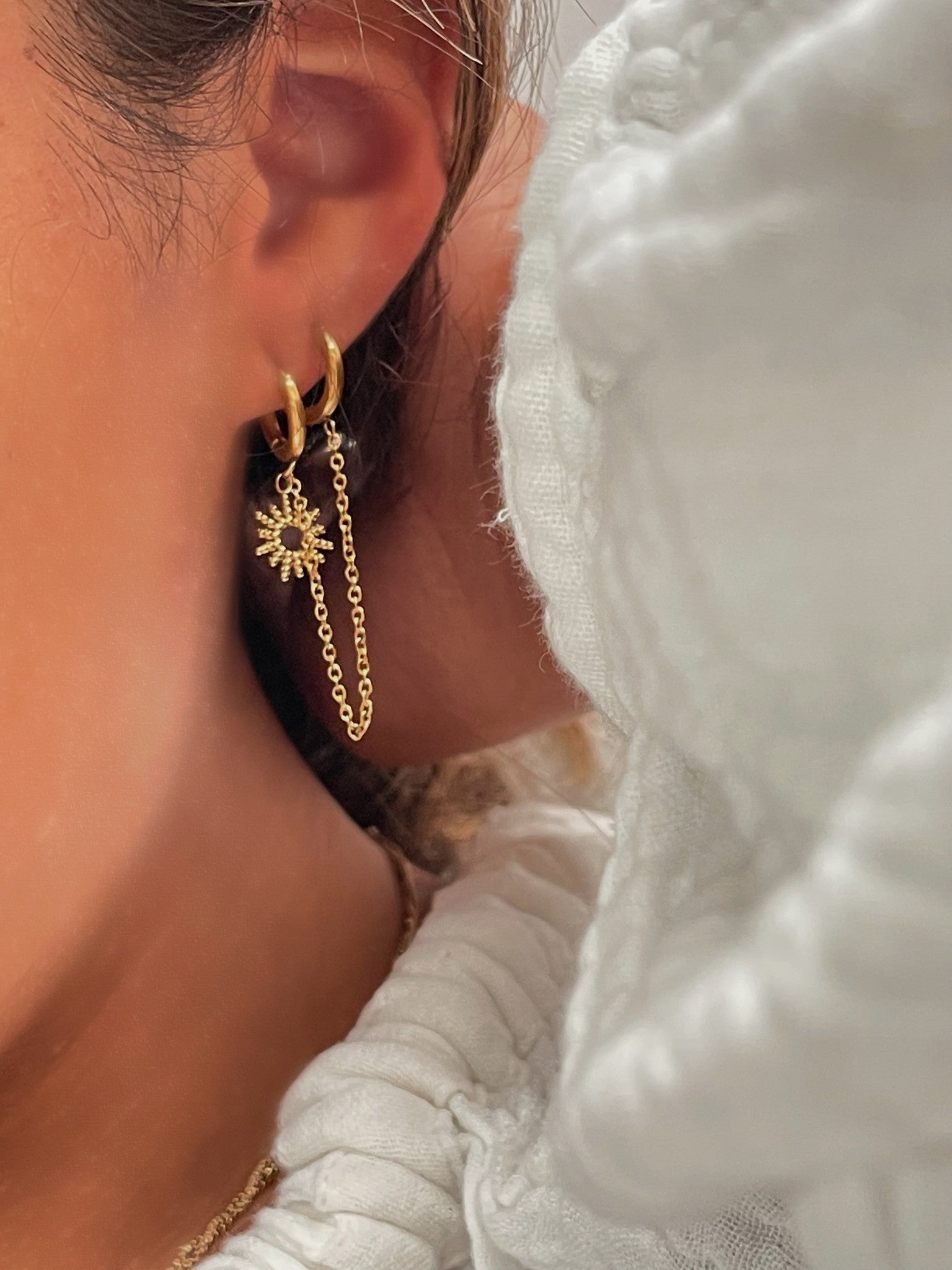 Here Comes The Sun - Double Earring - Stainless Steel