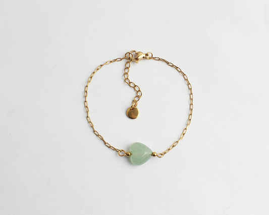 Cuore naturale - Bracciale - Acciaio inossidabile