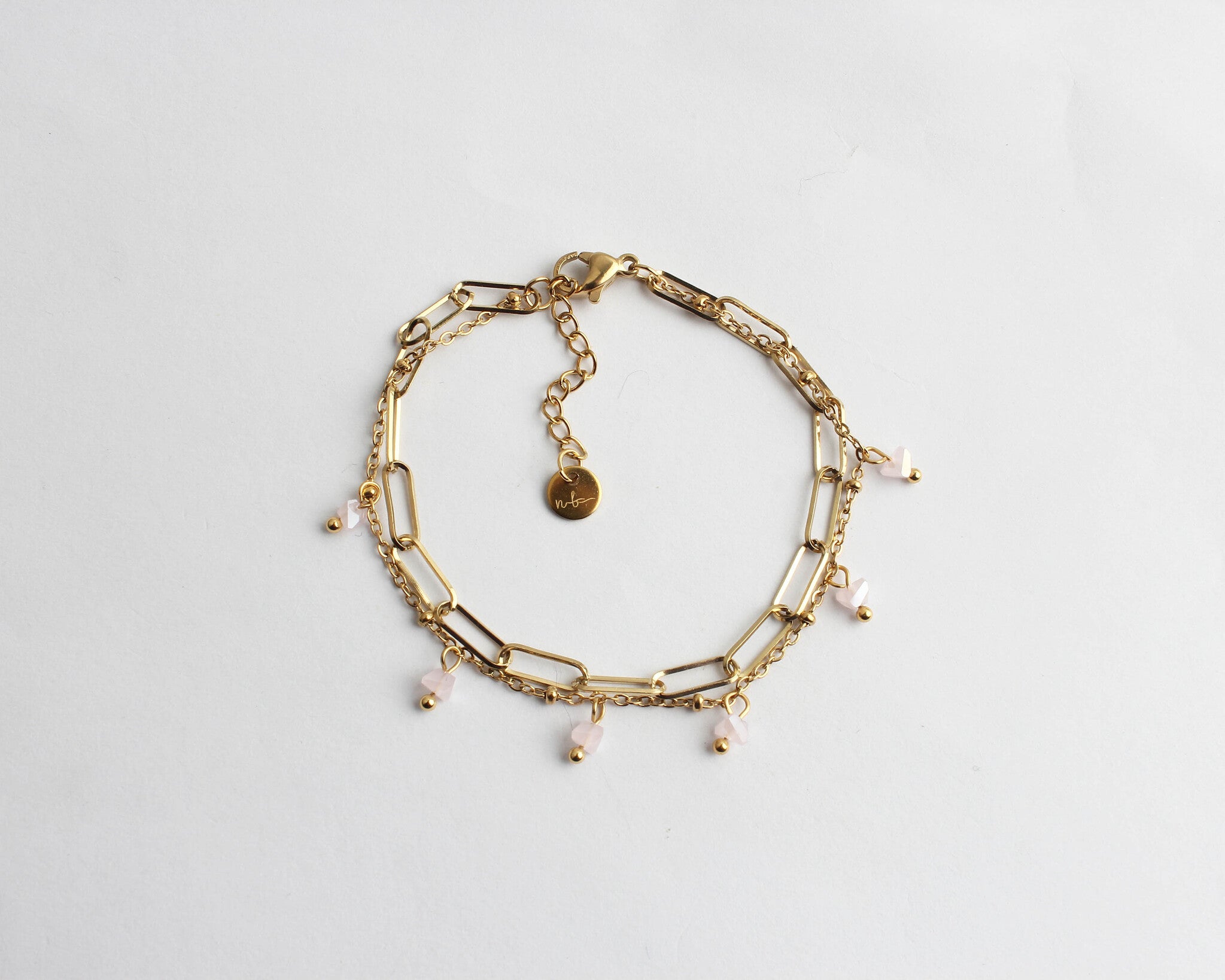Colored Chain - Bracelet - 2 Layer - Stainless Steel