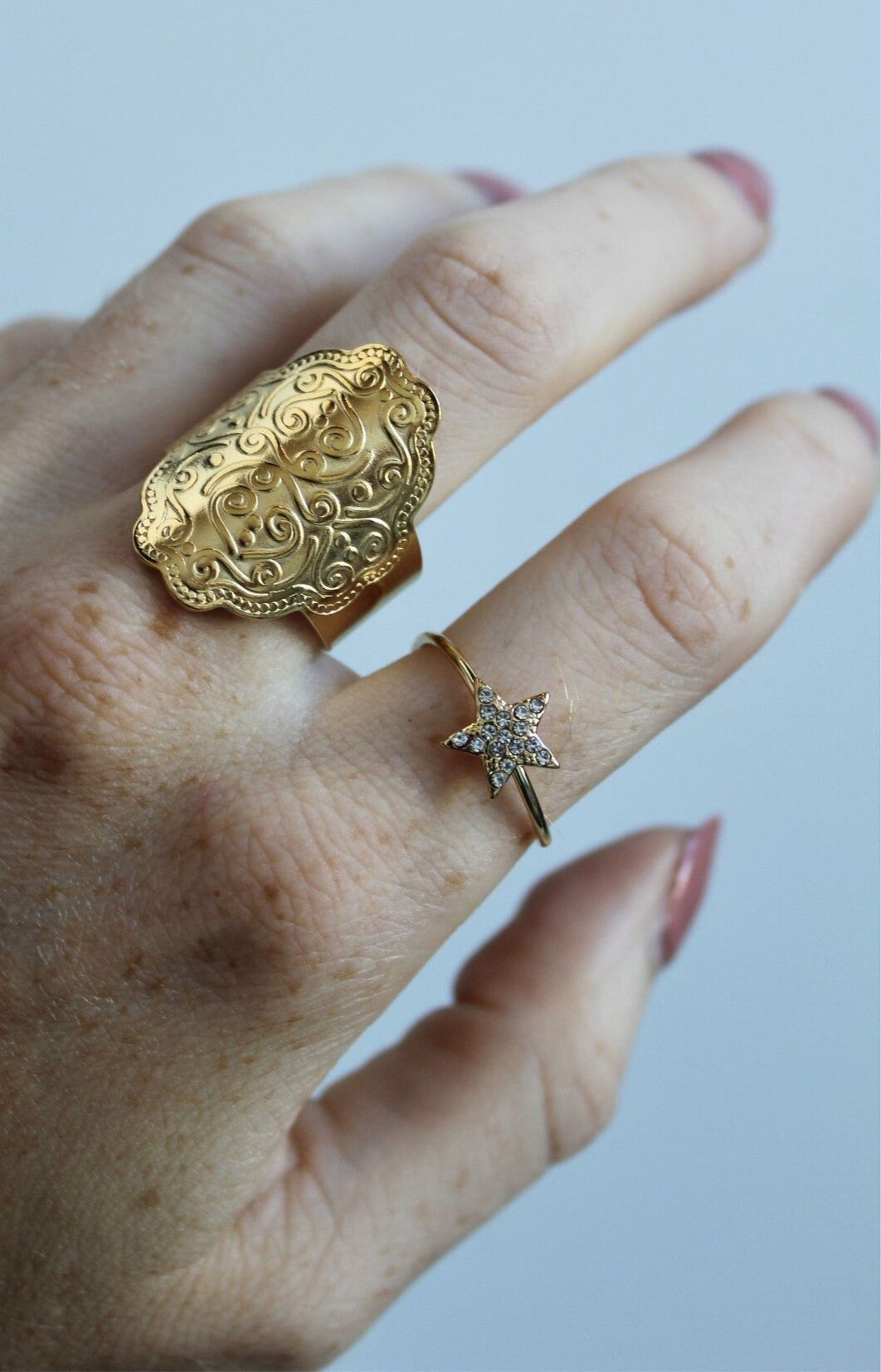 Shining Star - Ring - Stainless Steel