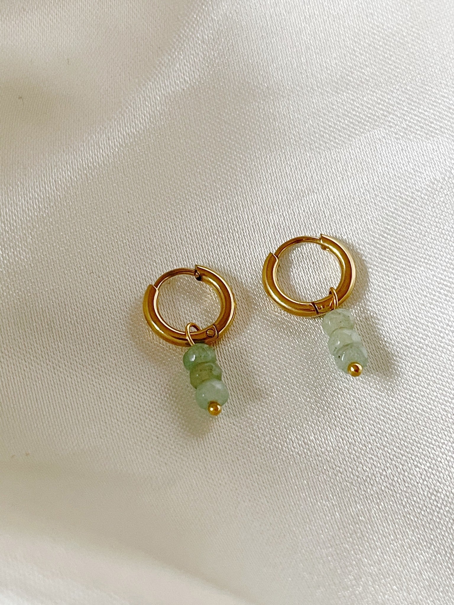 Luna - Earrings - Natural Stone - Stainless Steel