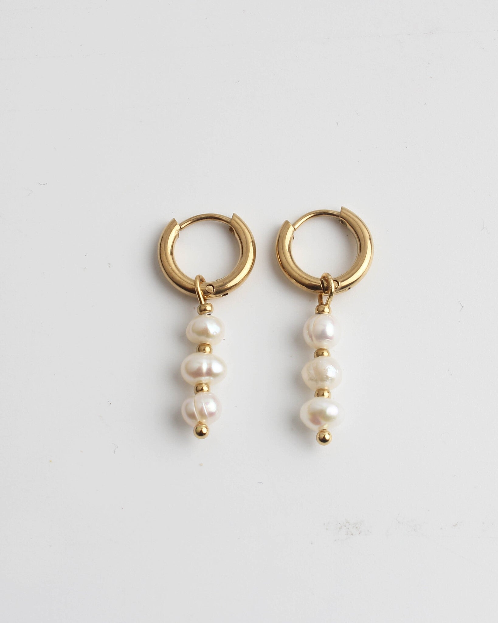 Mon Cheri - Earrings - Natural Stone - Stainless Steel