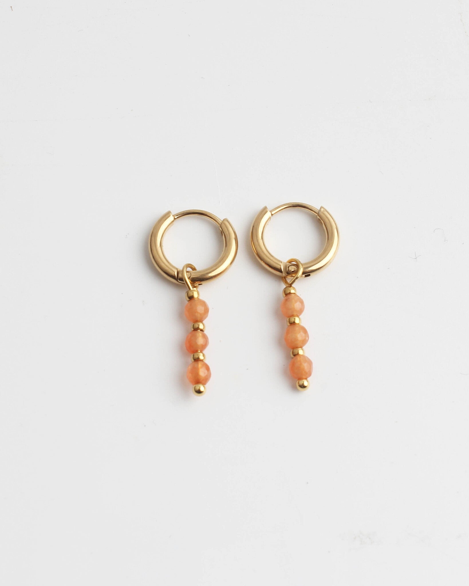 Mon Cheri - Earrings - Natural Stone - Stainless Steel
