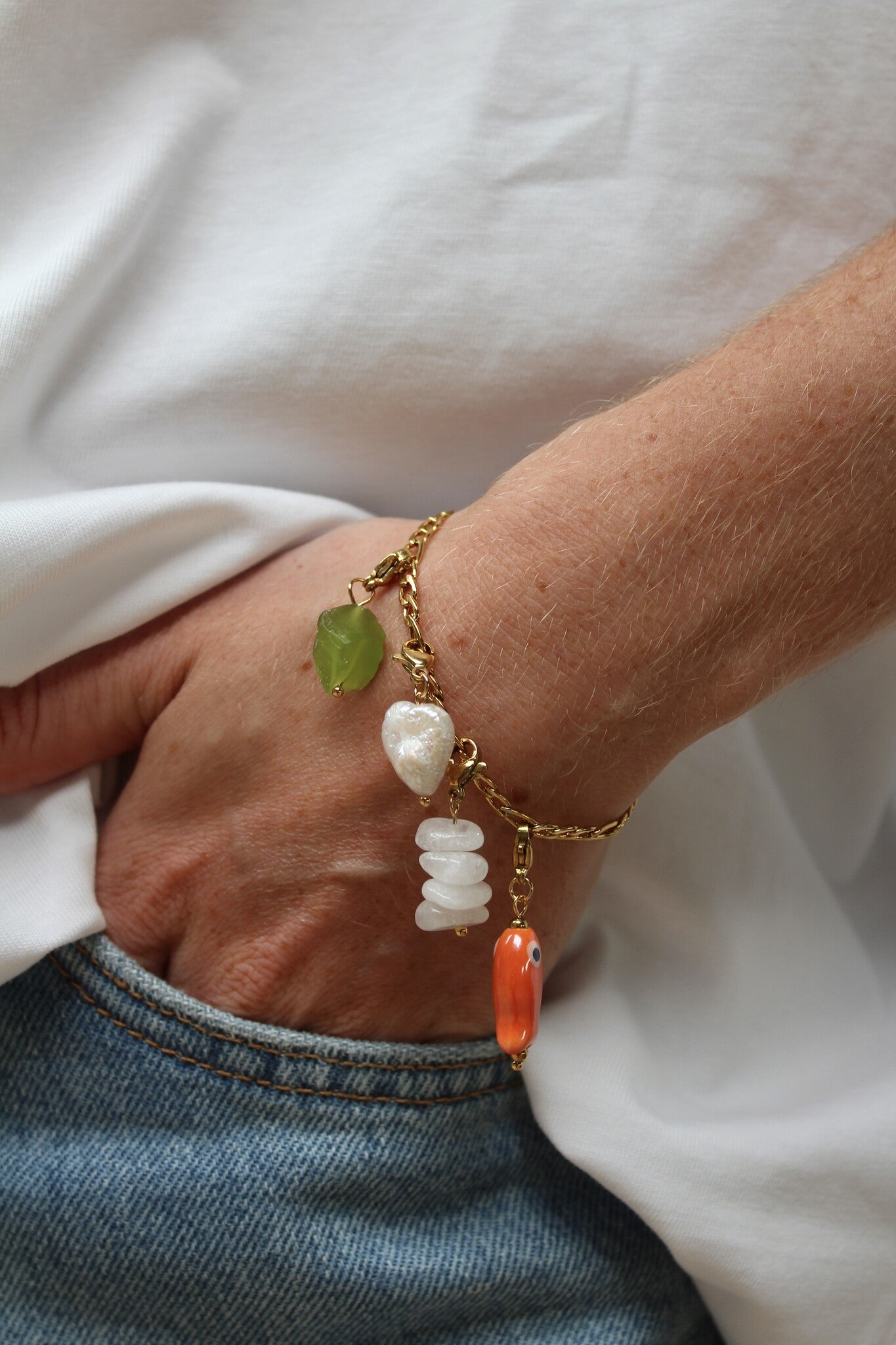 Pearl - Charm - Design Your Own - Stainless Steel