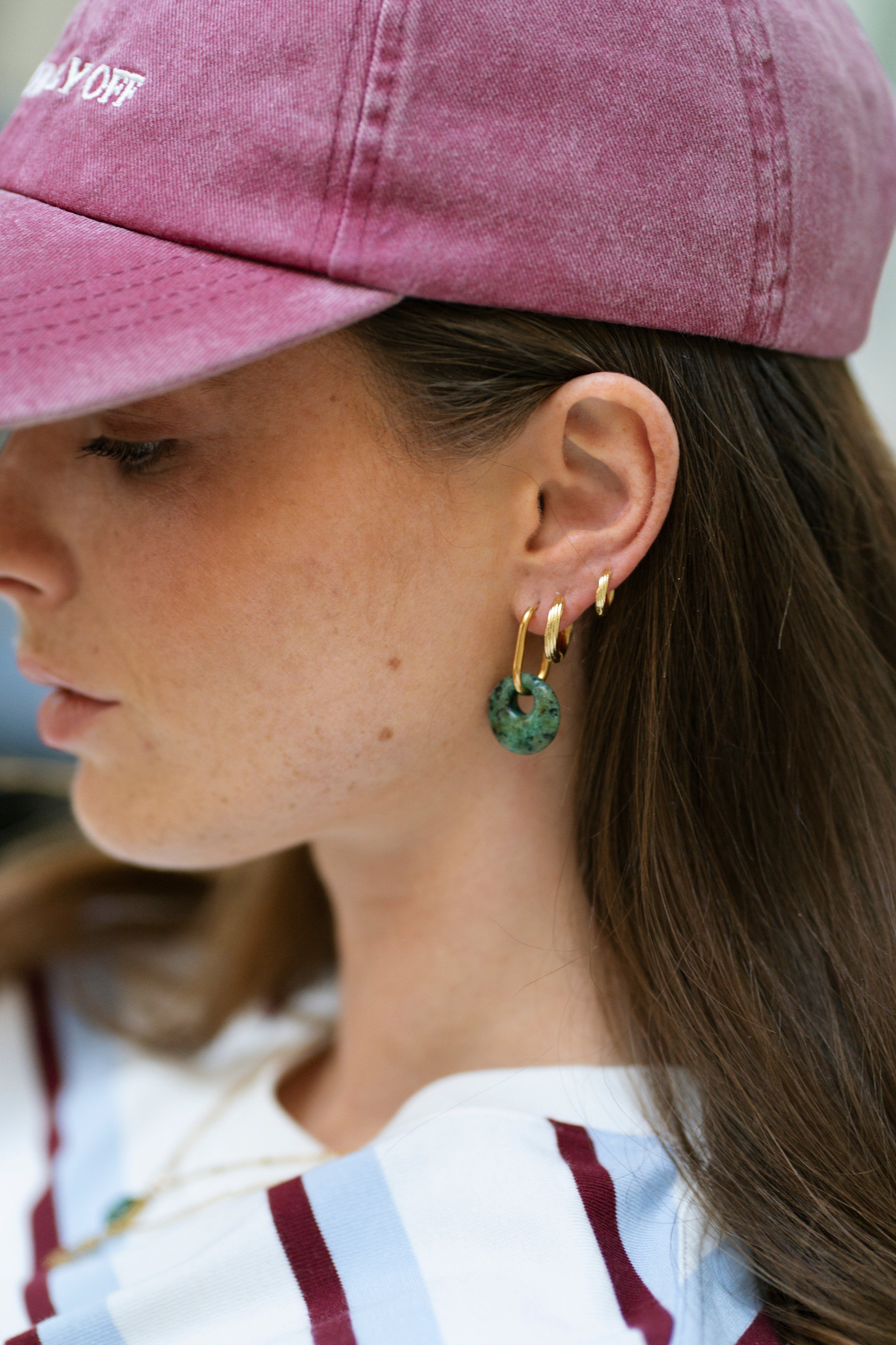 Tirza - Earrings - Natural Stone - Stainless Steel