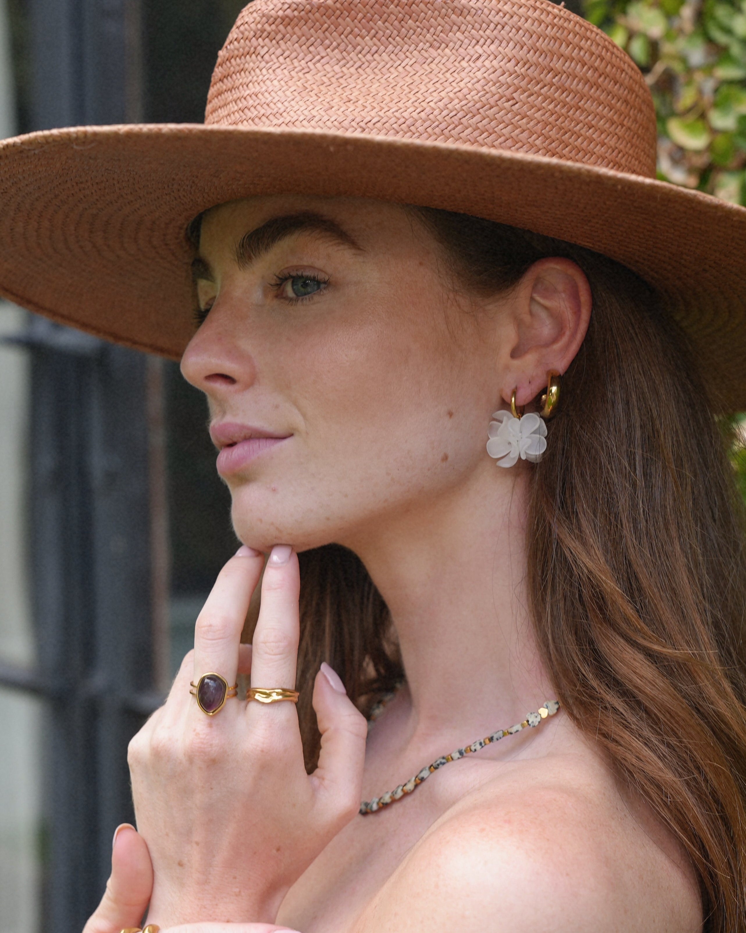 Doloris - Anello -  Pietra naturale - Acciaio inossidabile - Regolabile