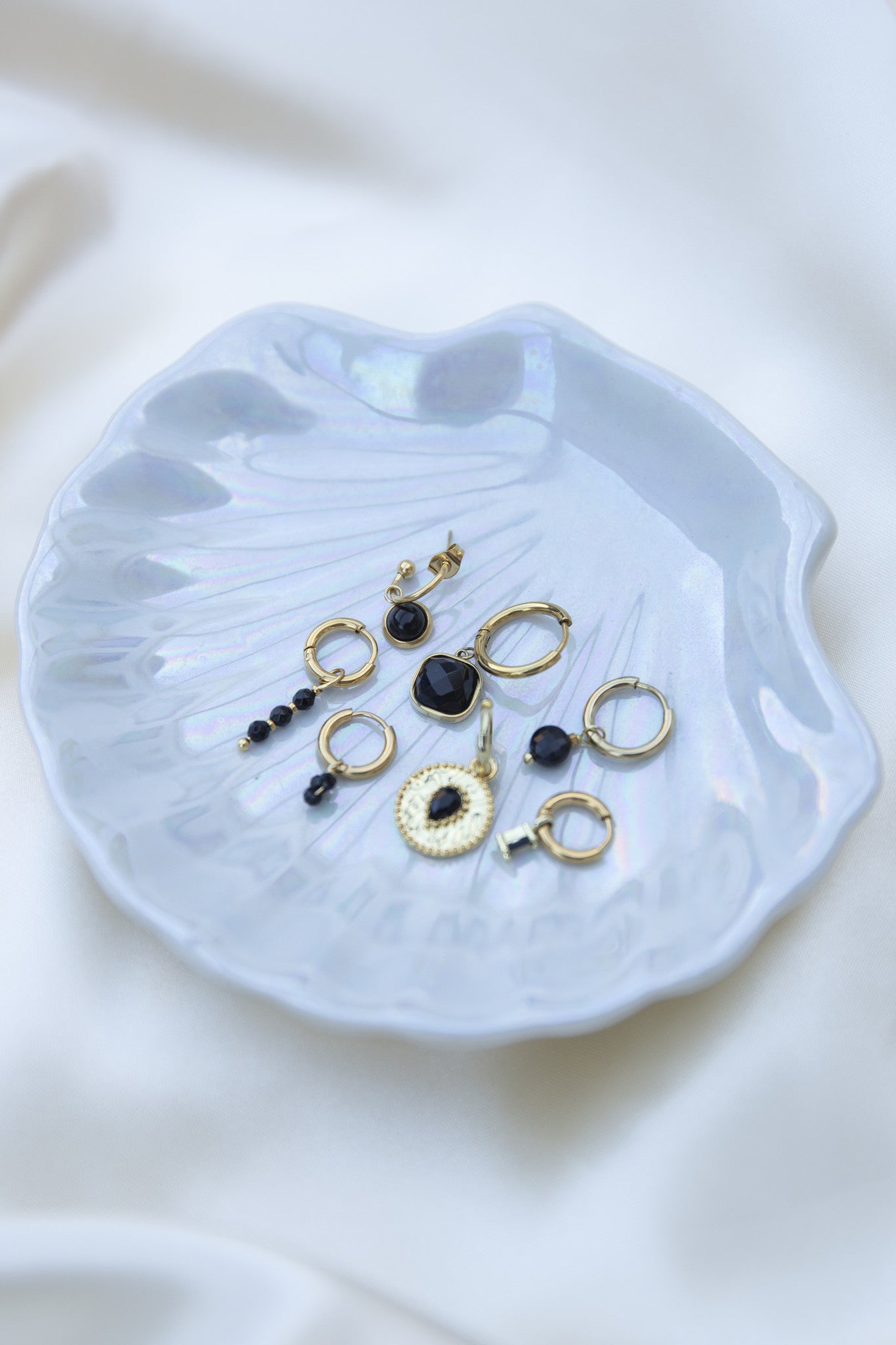 Mon Cheri - Earrings - Natural Stone - Stainless Steel