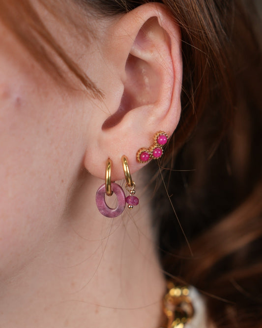 Yela - Orecchini - Pietra naturale - Acciaio inossidabile